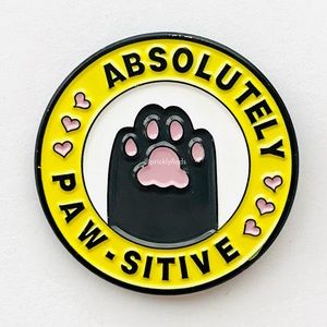 8/$40 Absolutely Paw-sitive Pet Love Enamel Pin